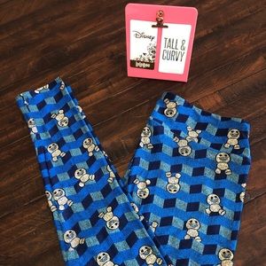NWT LuLaRoe T&C Disney Frozen Leggings Olaf SNOWGIES Unicorn